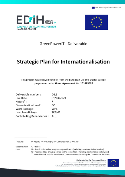 Strategic plan for internationalisation 